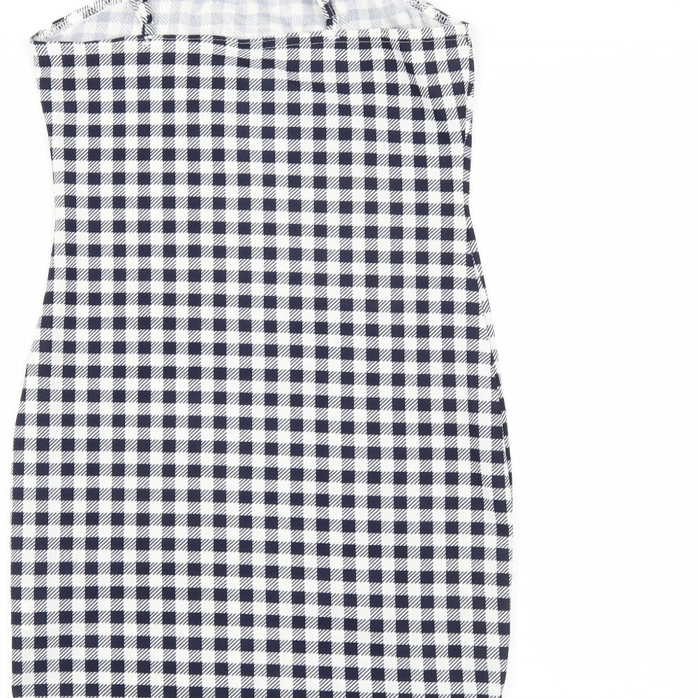 SheIn Womens Blue Check Mini Size S