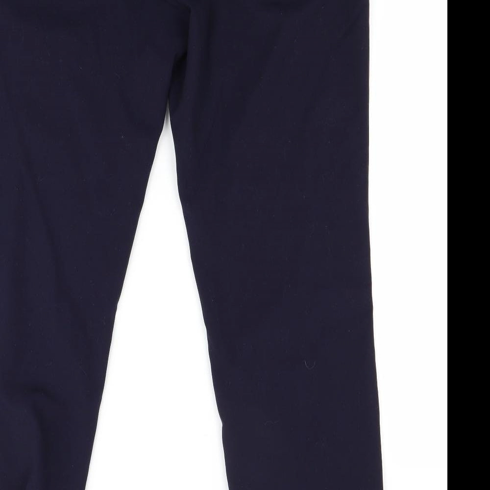 H&M Womens Blue Trousers Size 12 L27 in