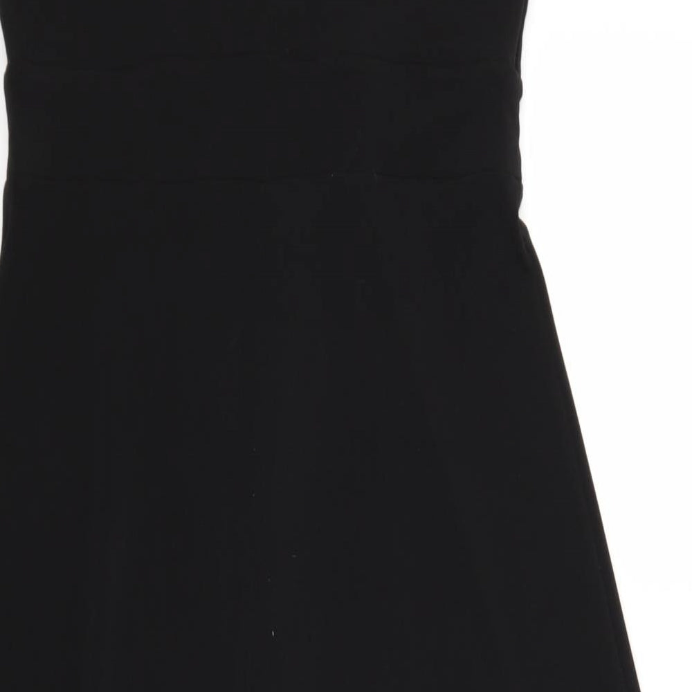 Julien Macdonald Womens Black A-Line Size 10