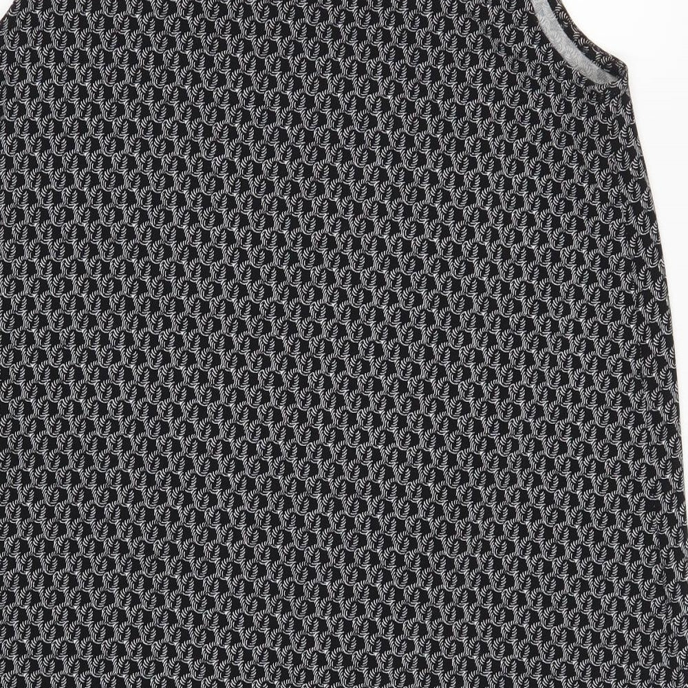 H&M Womens Black Geometric Tank Dress Size M