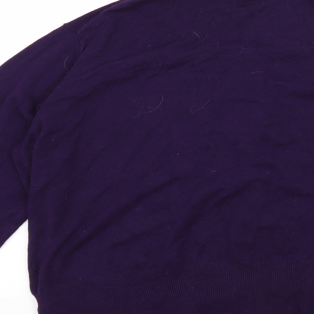 Marks & Spencer Womens Purple Cape Jumper Size 16
