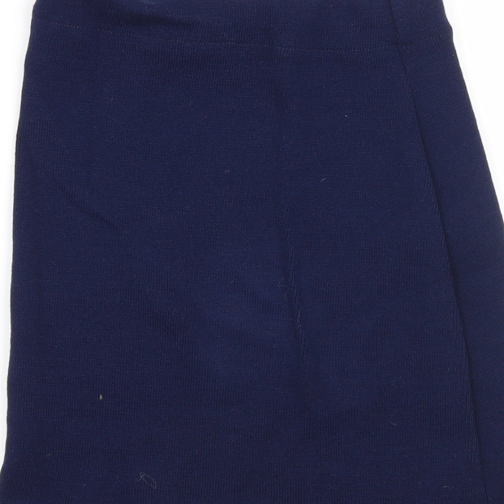Preworn Womens Blue Straight & Pencil Skirt Size 30 in