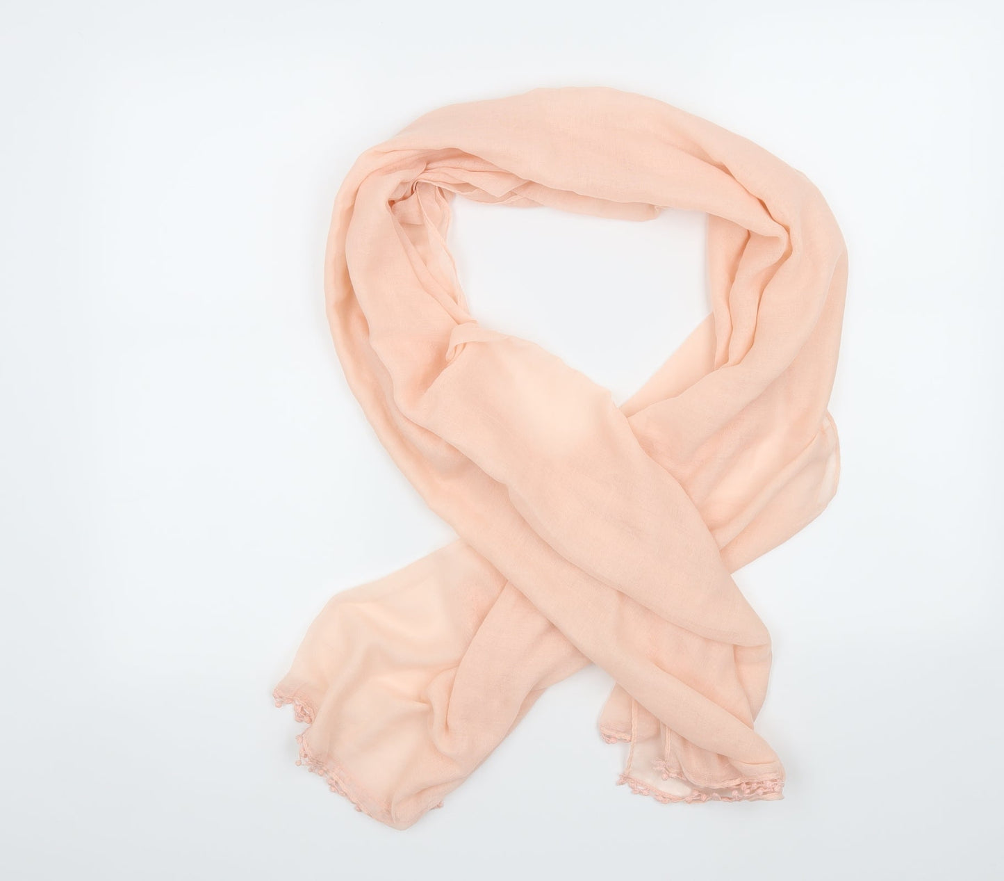 Preworn Womens Orange Scarf