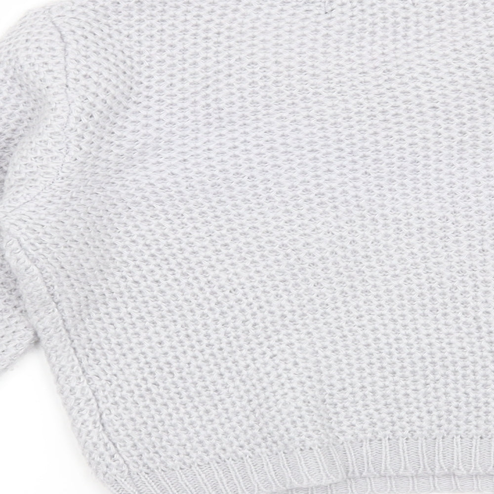 New Look Girls Grey Pullover Jumper Size 12-13 Years