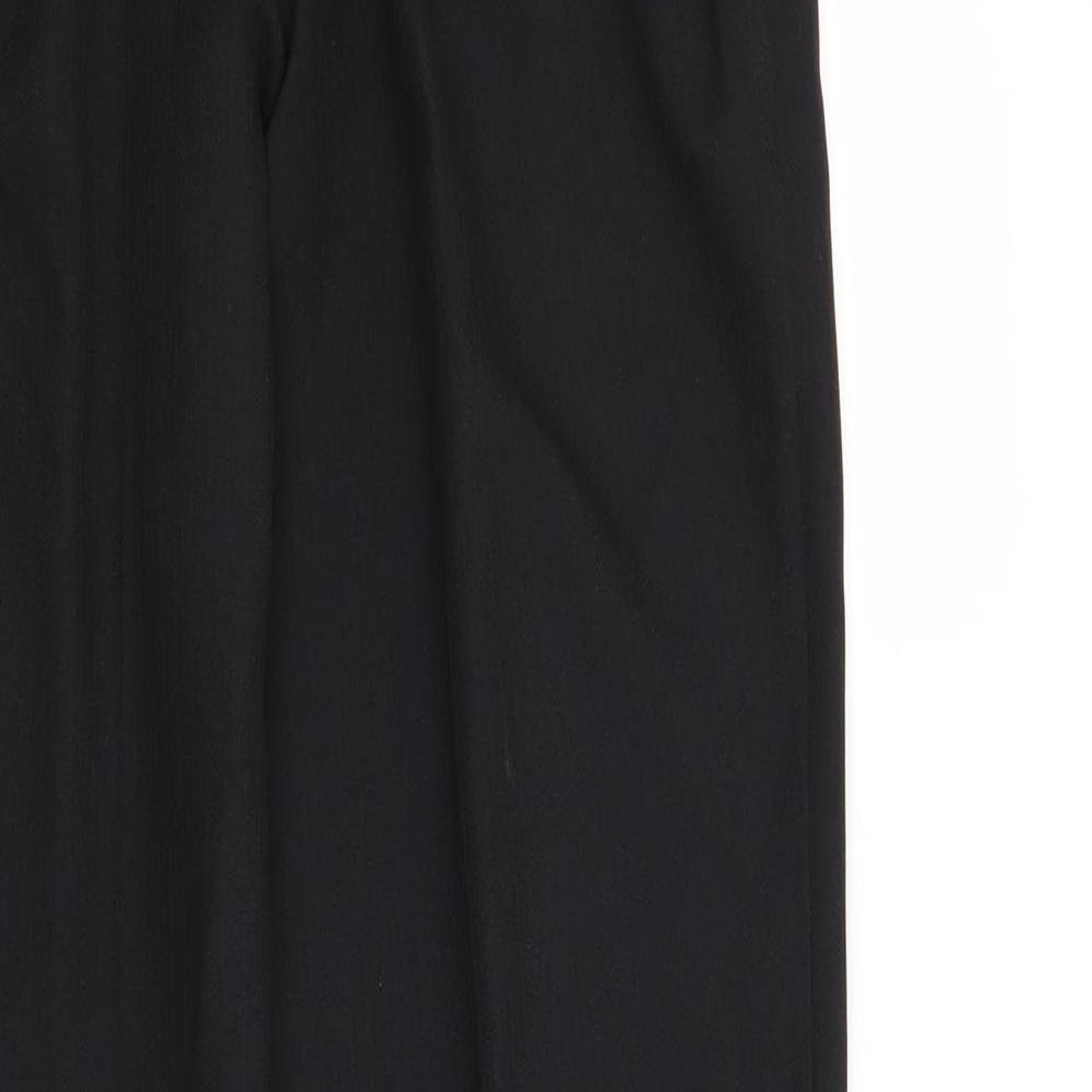 Marks and Spencer Womens Black Trousers Size 10 L28 in