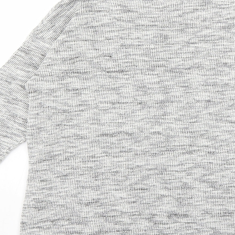 BlueZoo Girls White Pullover Sweatshirt Size 11-12 Years