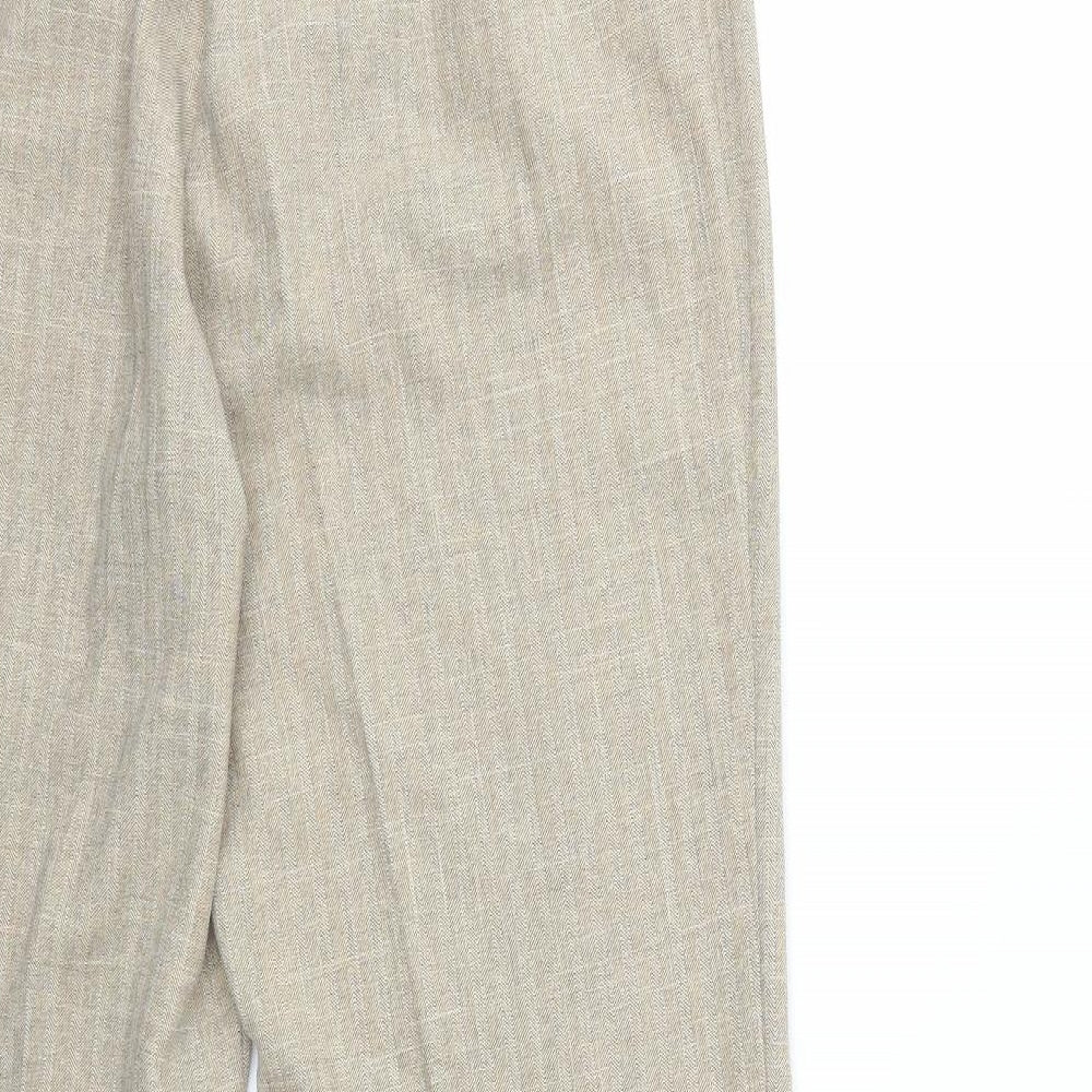 PRFEWORN Womens Beige Trousers Size 32 in L29 in