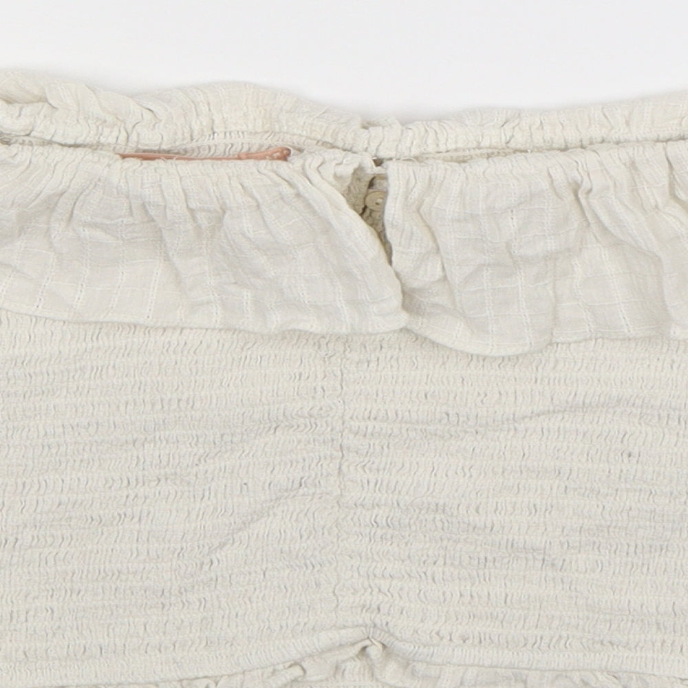 Zara Womens White Basic Tank Size XS