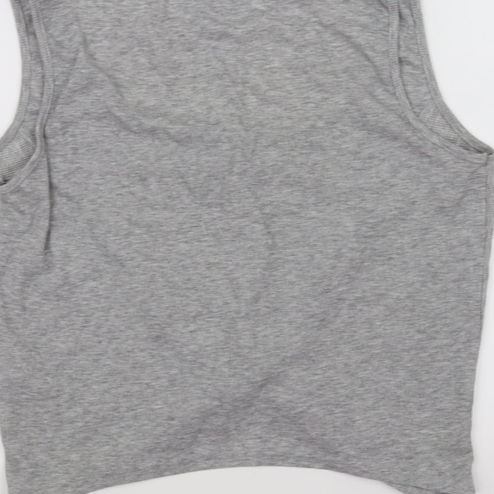 Missguided Womens Grey Basic Tank Size 10