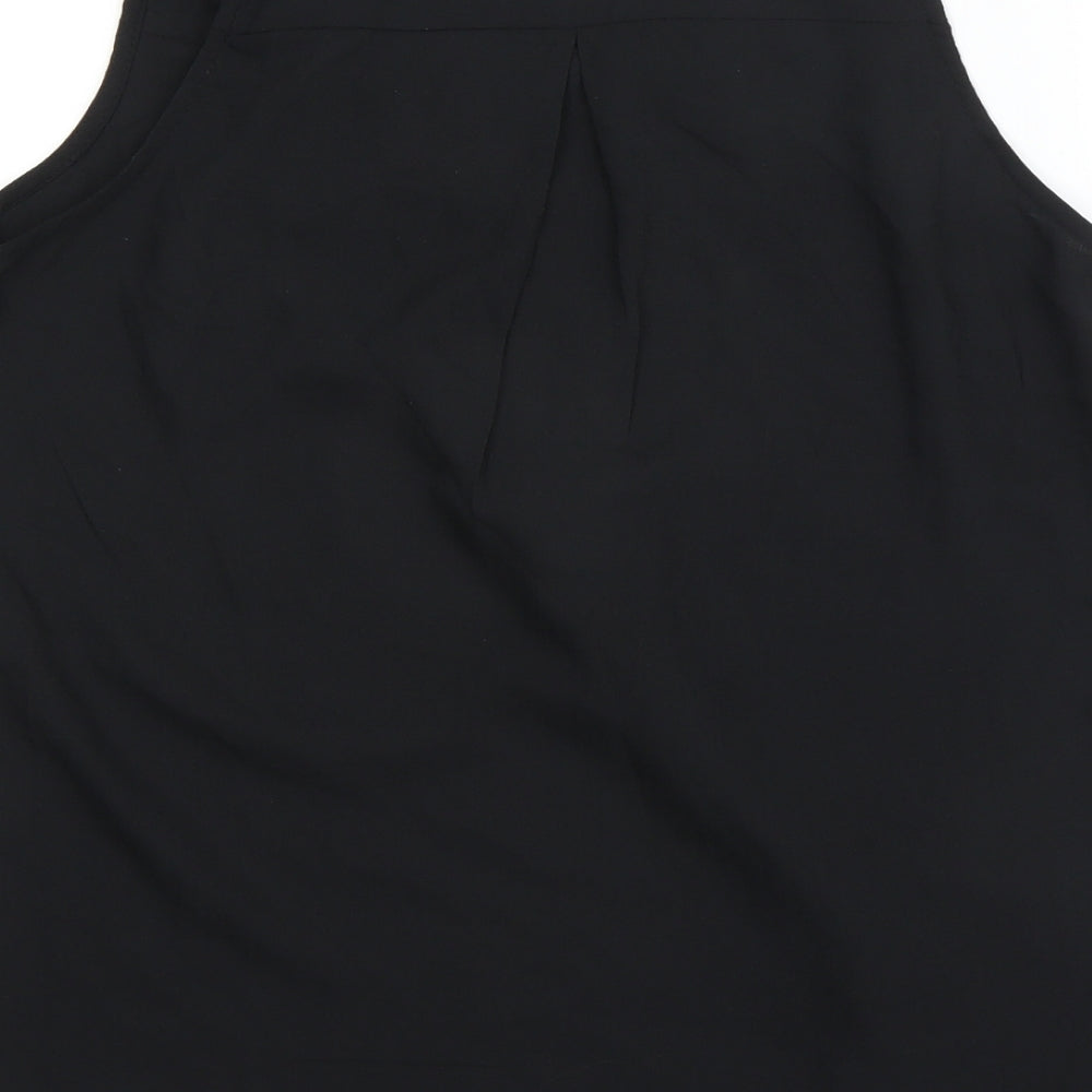 Fiona & Co Womens Black Houndstooth Tank Size 8