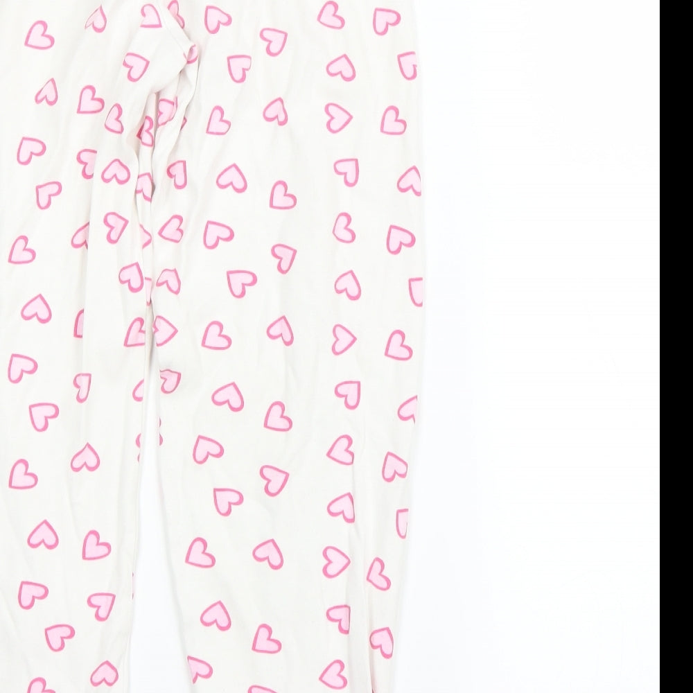 OVS Girls White Polka Dot Jegging Trousers Size 8-9 Years