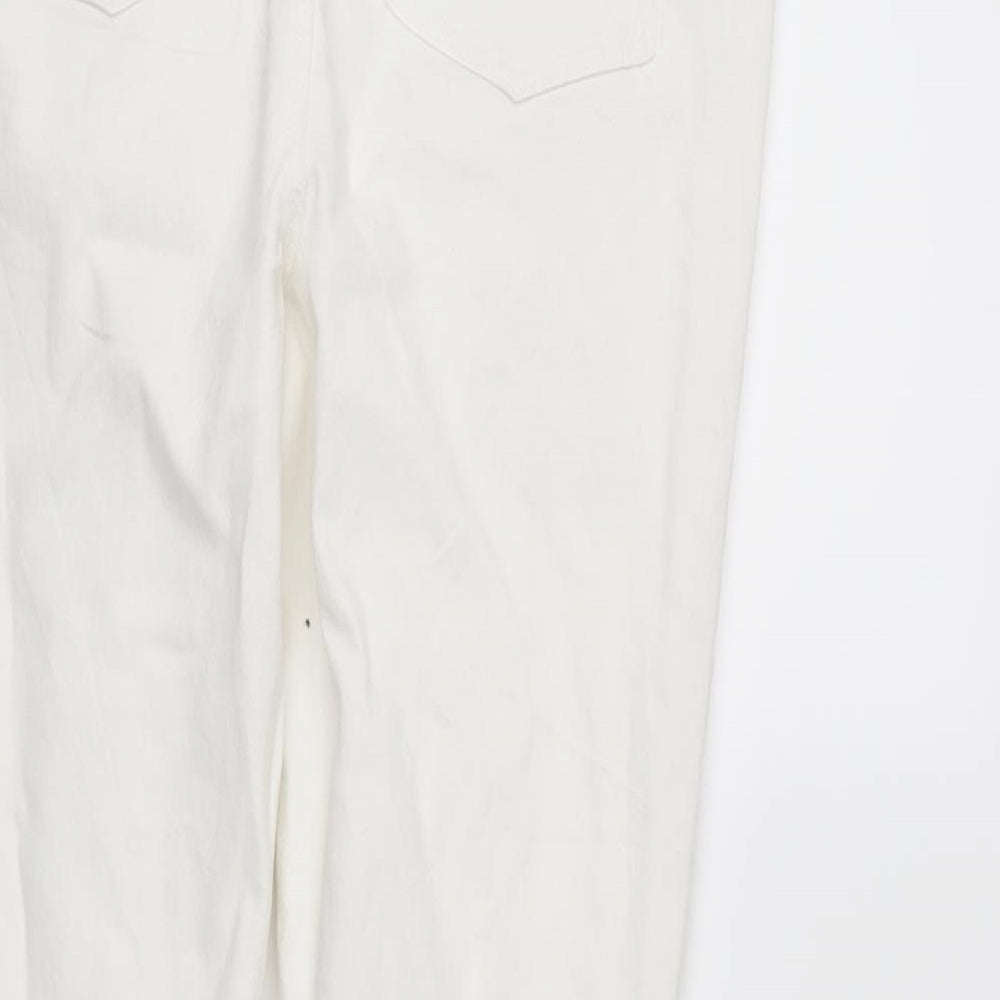 Denim Womens White Skinny Jeans Size 10 L29 in