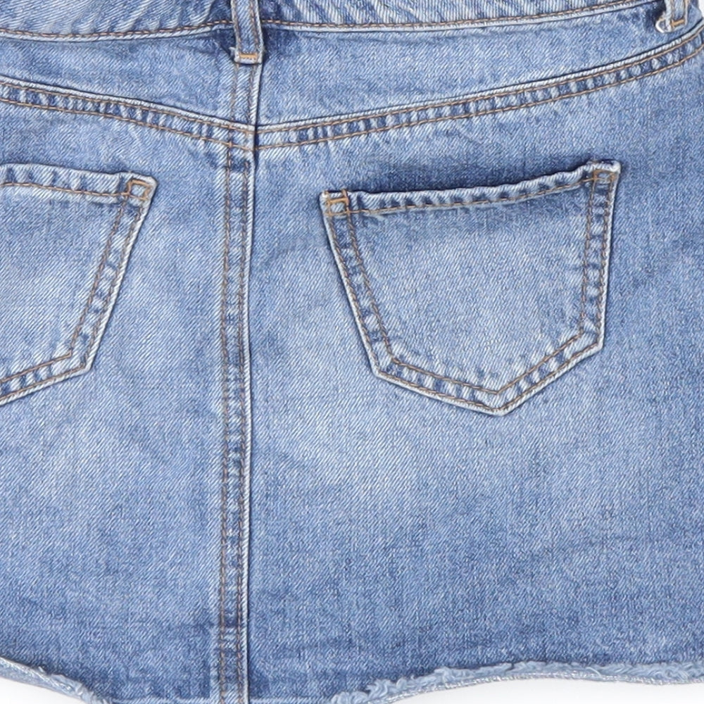 Gap Girls Blue Cargo Skirt Size 7 Years