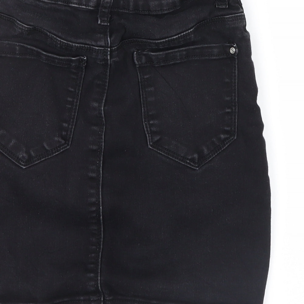 misguided Womens Black Straight & Pencil Skirt Size 4