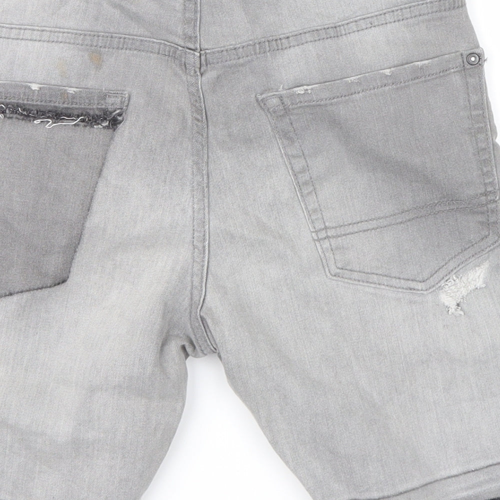 zara boys Mens Grey Chino Shorts Size 27 in