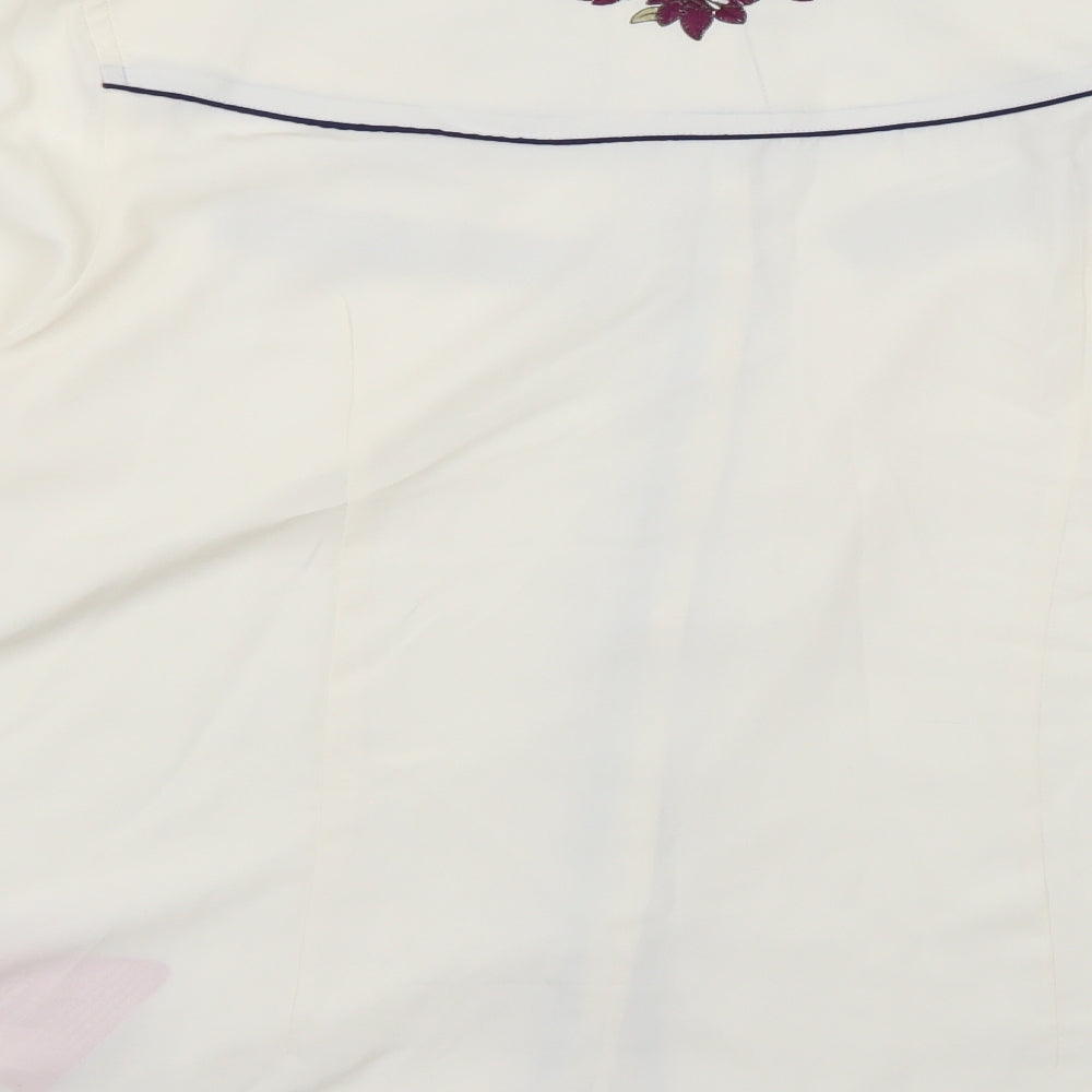 South Womens White Basic Blouse Size 18