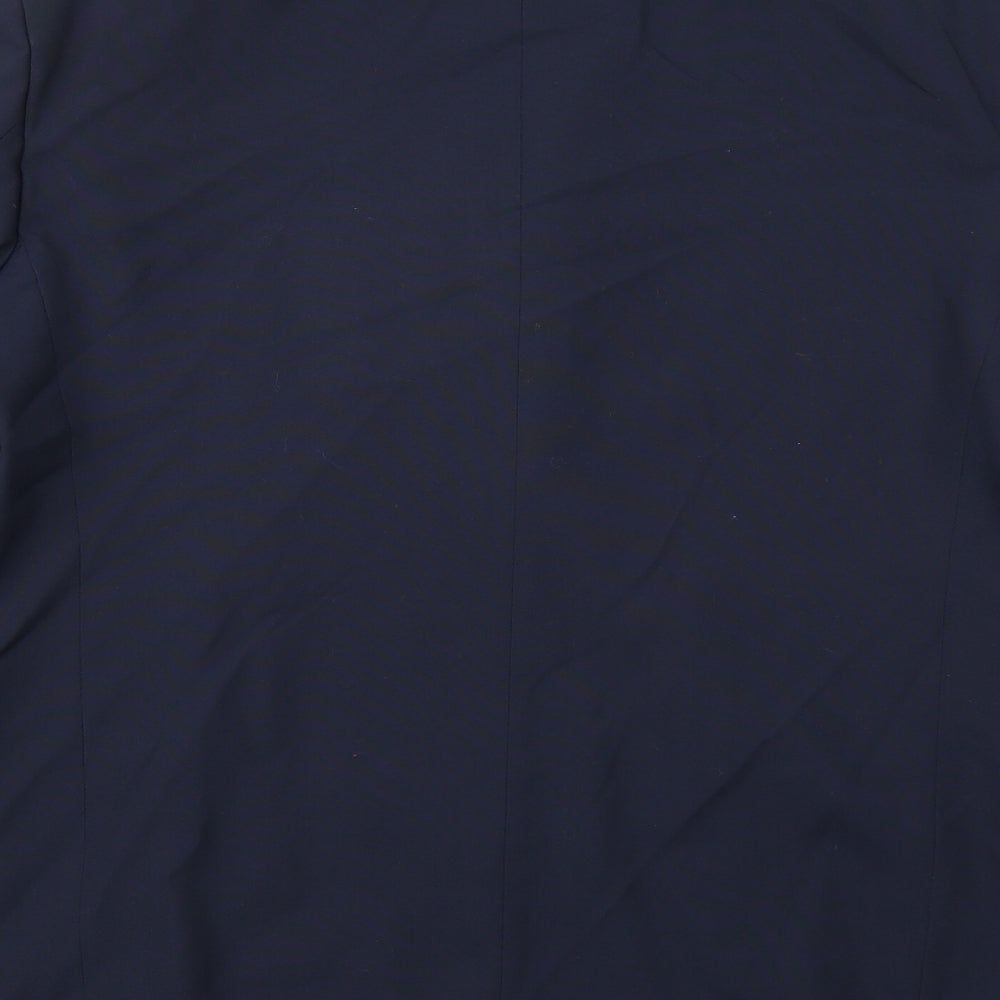 Essentials Mens Blue Rayon Jacket Suit Jacket Size 44