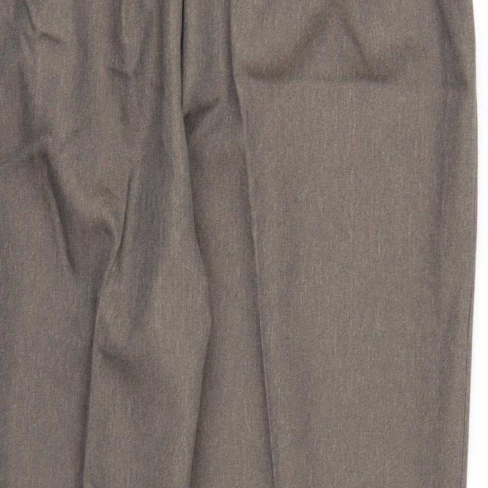 Berkertex Womens Brown Rayon Trousers Size 20 L24 in