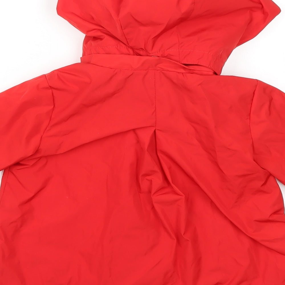 Chico's Girls Red Rain Coat Coat Size 2 Years