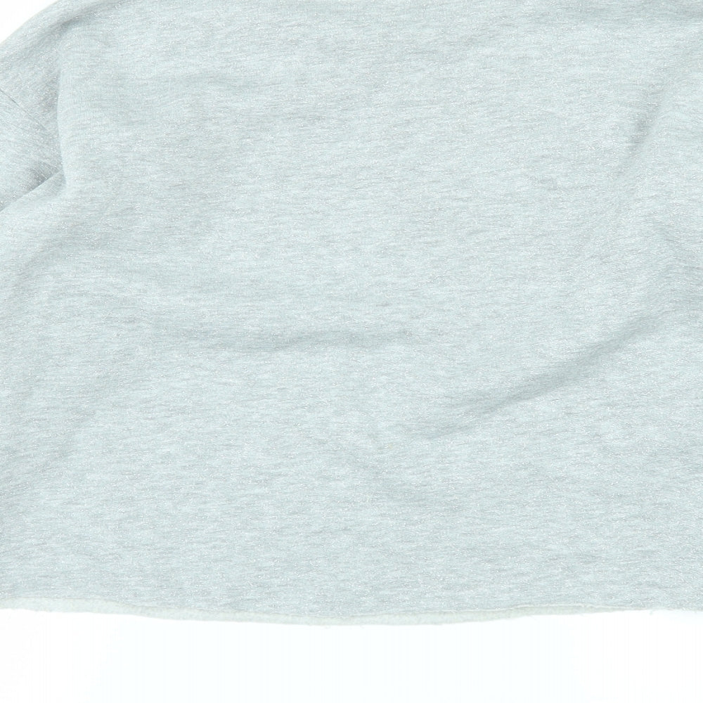 Preworn Girls Grey Pullover Jumper Size 14 Years