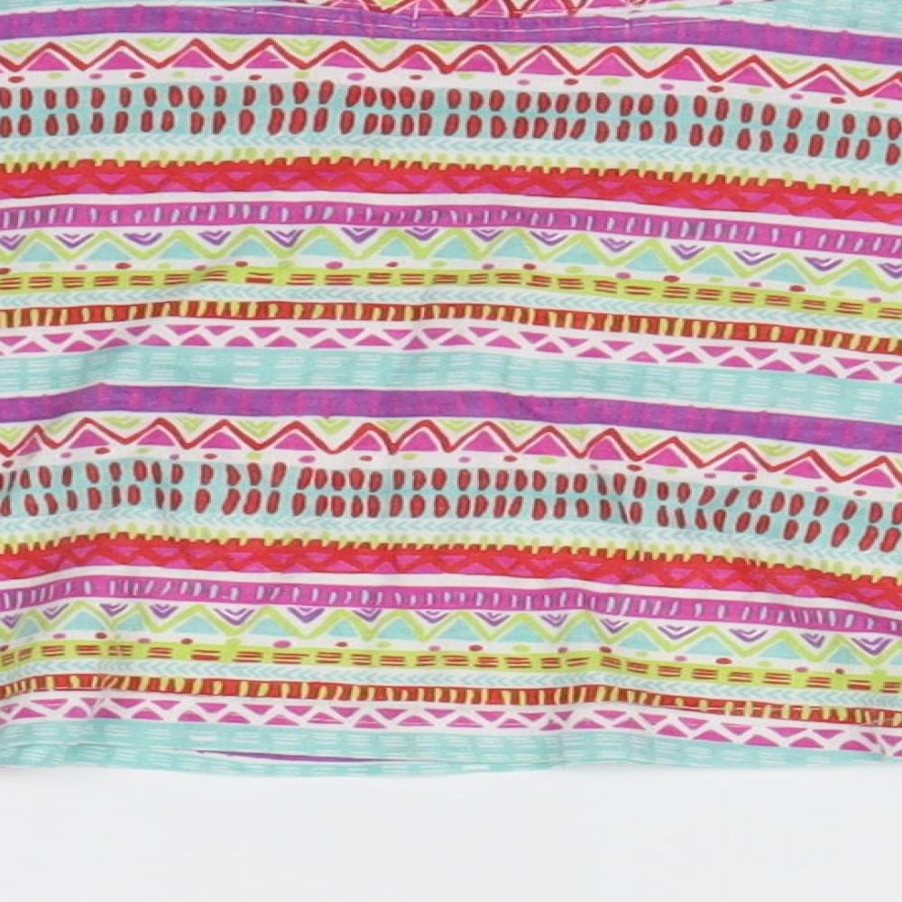 Young Dimension Girls Multicoloured Geometric Mini Skirt Size 6-7 Years