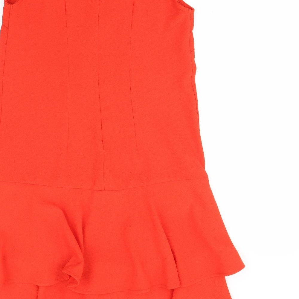 Therapy Womens Orange Fit & Flare Size 8