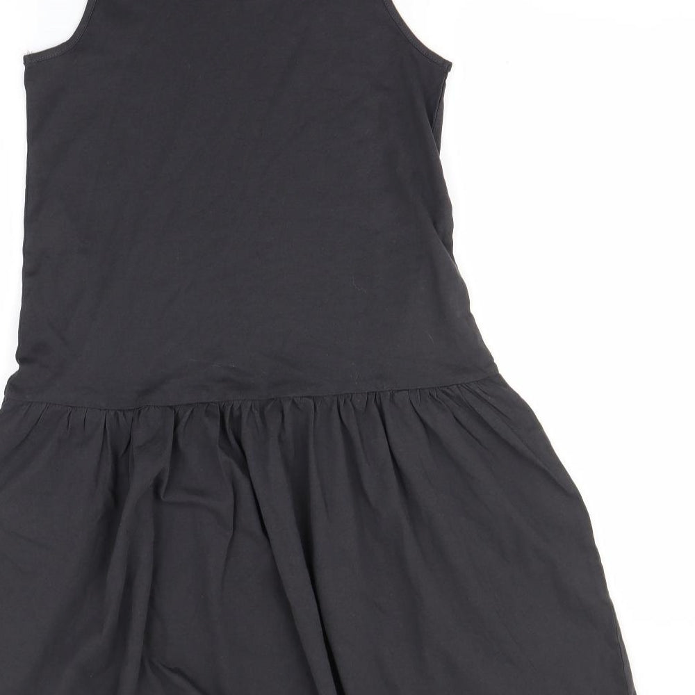 H&M Girls Black Fit & Flare Size 10-11 Years