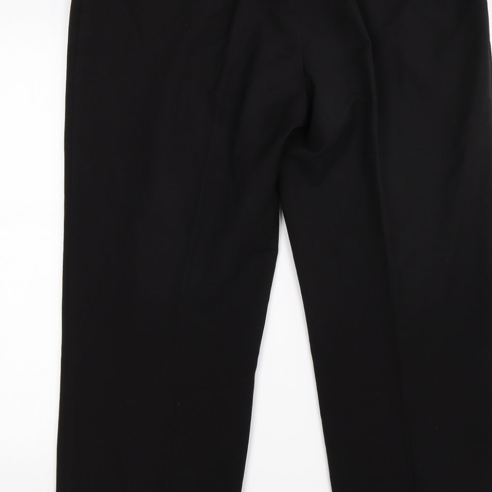 Essential Collection Womens Black Trousers Size 16 L27 in - work office