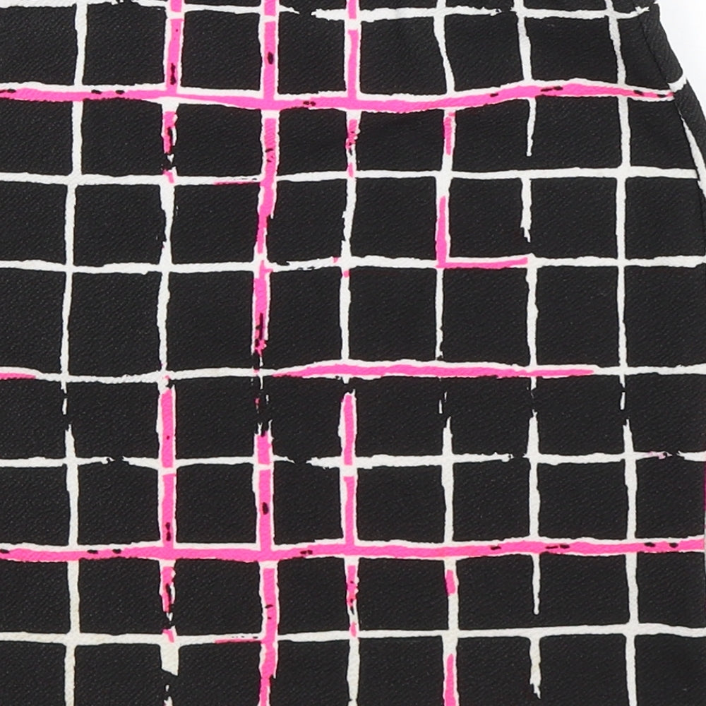 Select Womens Black Check Knit Straight & Pencil Skirt Size 6