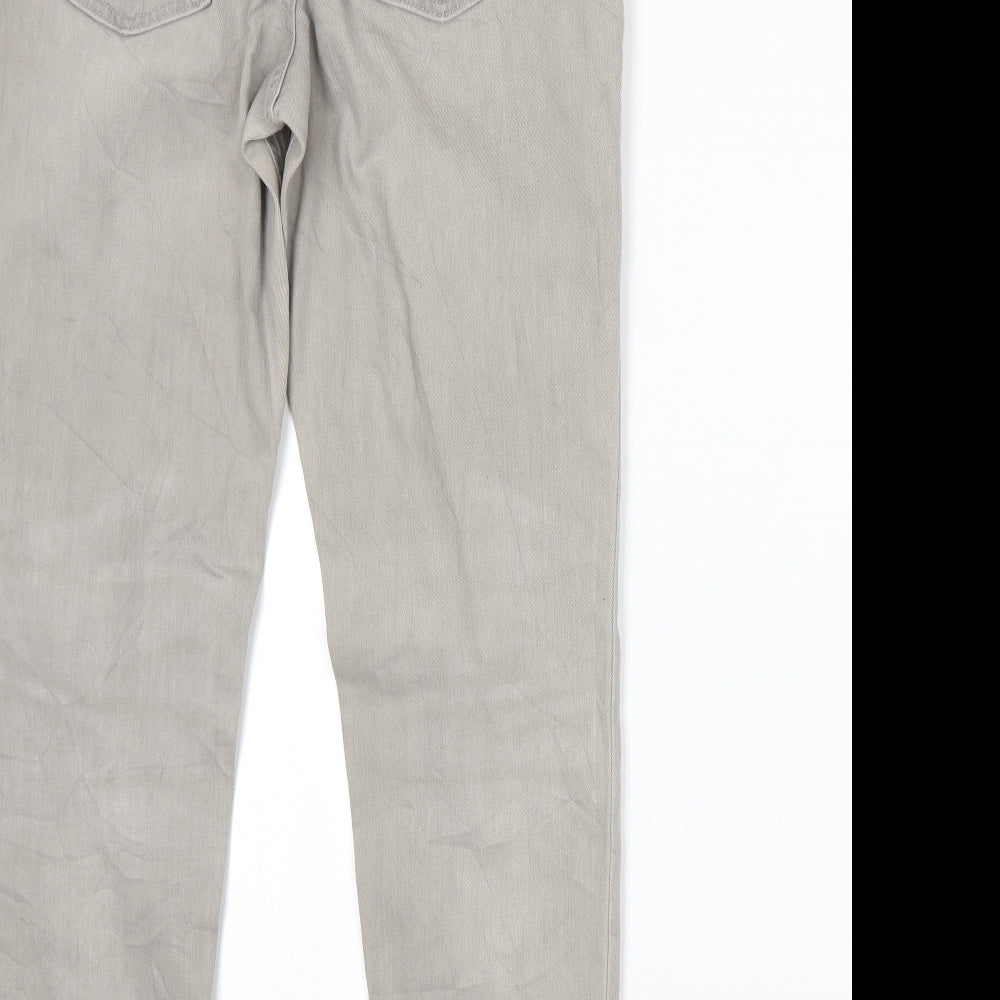 Marks and Spencer Womens Grey Denim Skinny Jeans Size 10 L25 in