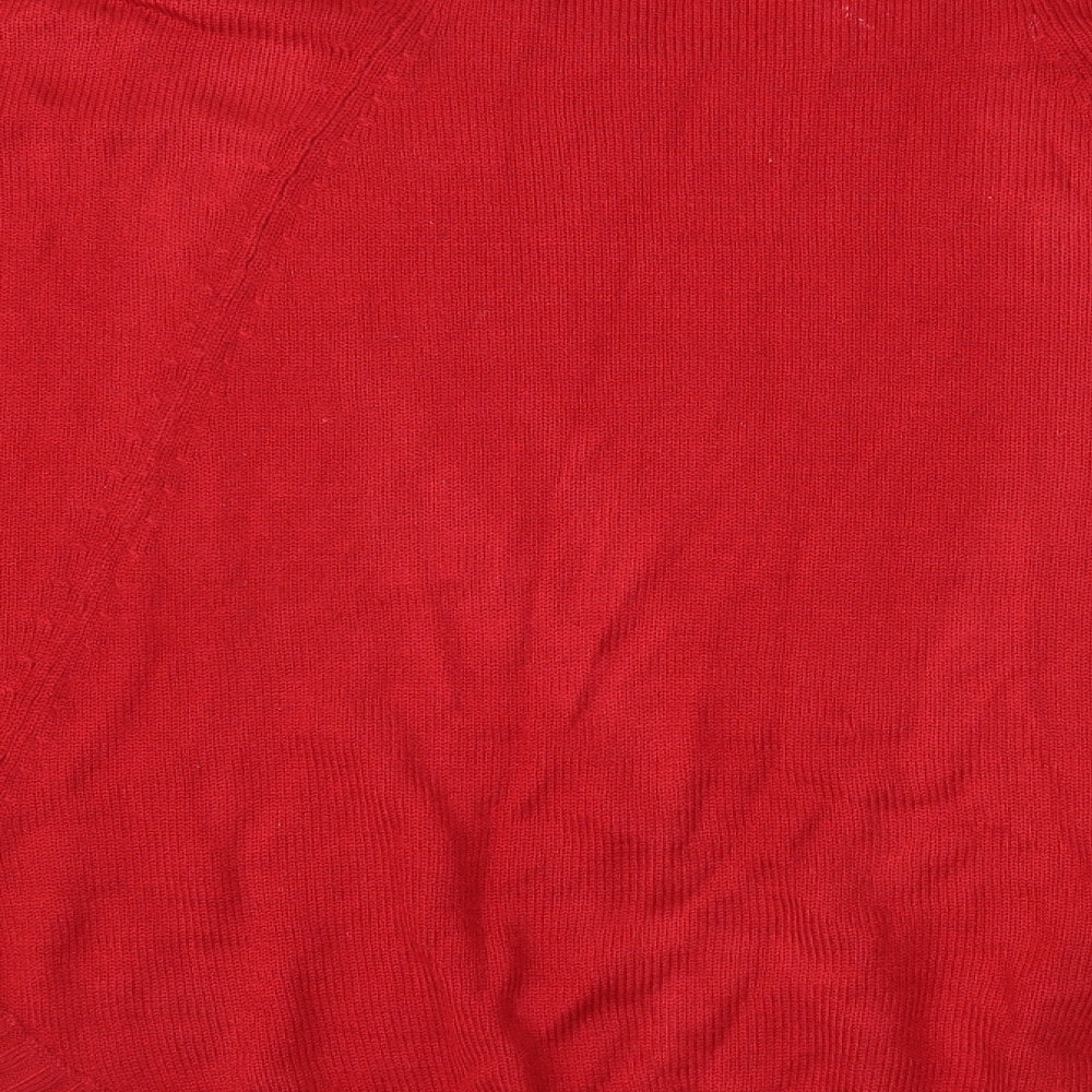 Anthology Womens Red Pullover Jumper Size 12