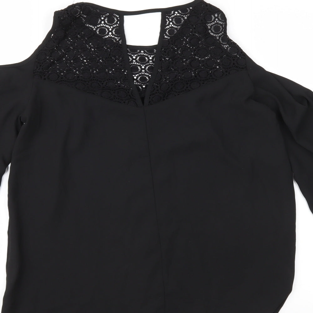 Atmosphere Womens Black Basic Blouse Size 6
