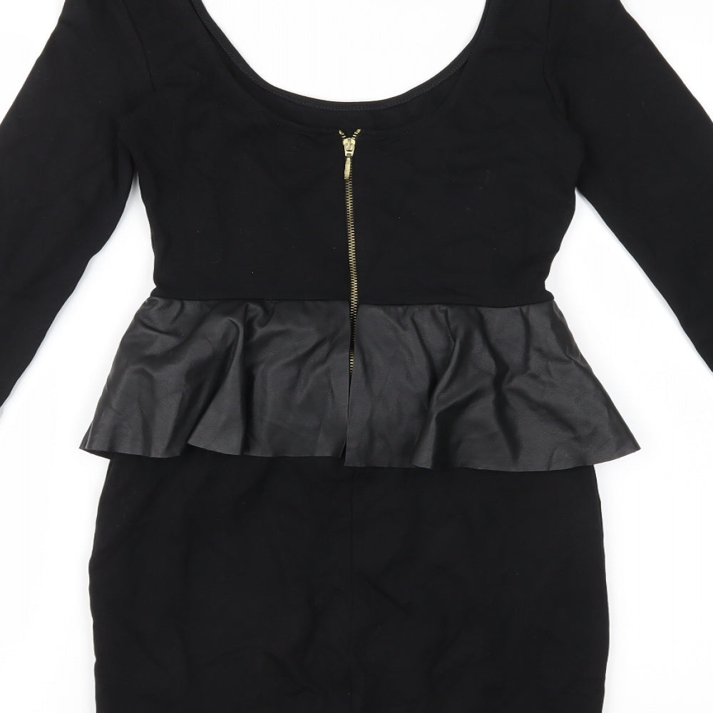 Zara Womens Black Pencil Dress Size S