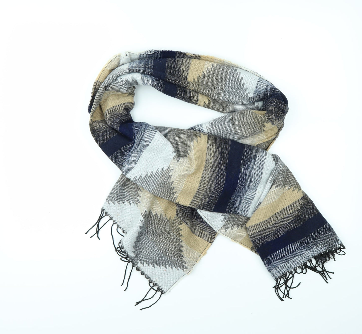 Preworn Womens Multicoloured Geometric Scarf