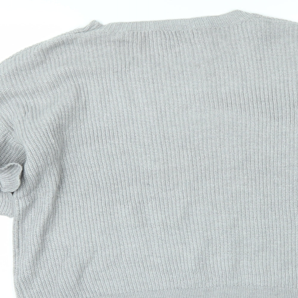 Wild flower Womens Grey Pullover Jumper Size L - Sleeve detail