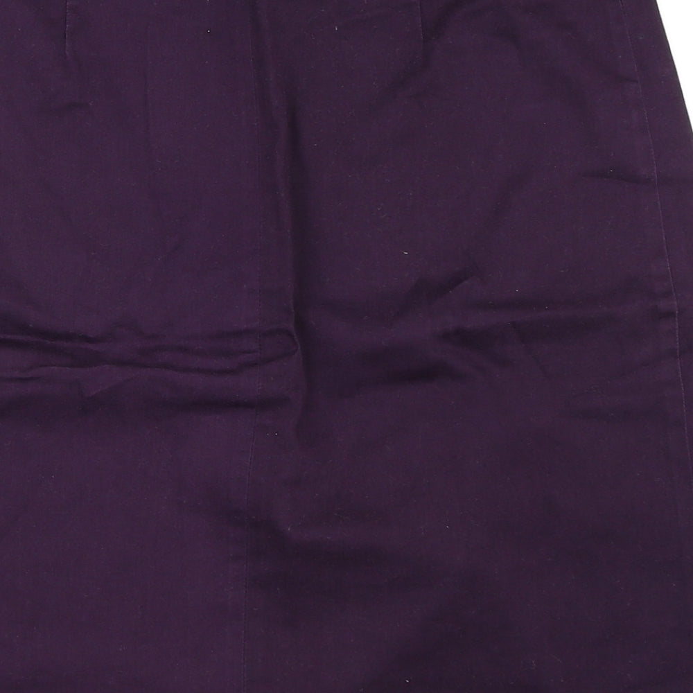 Zara Womens Purple A-Line Skirt Size M