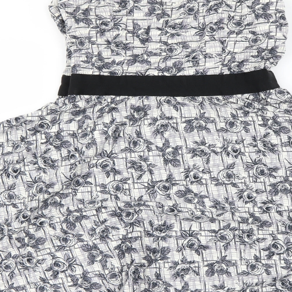 New Look Womens Grey A-Line Size 8