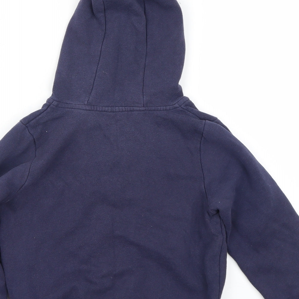 Carter Boys Blue Henley Hoodie Size 7 Years