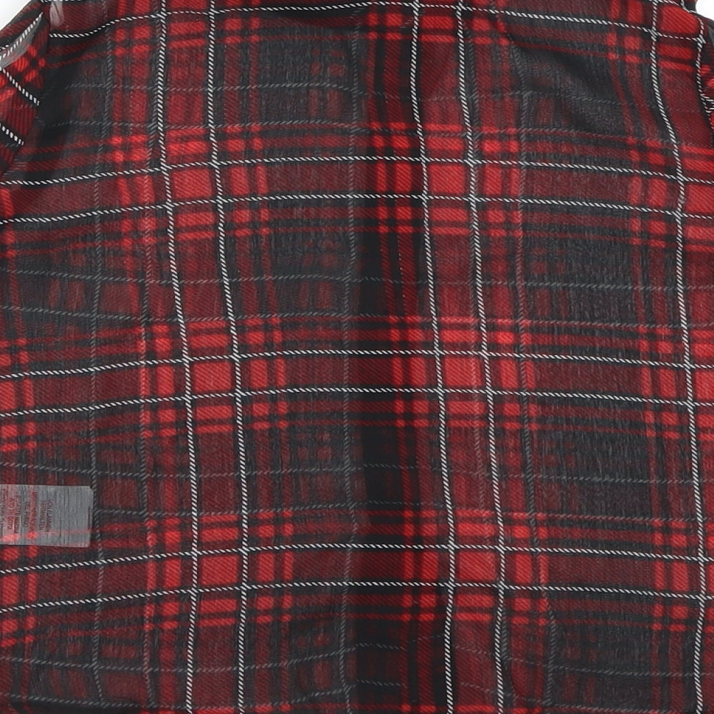 Miss Evie Girls Black Check Basic Button-Up Size 9 Years