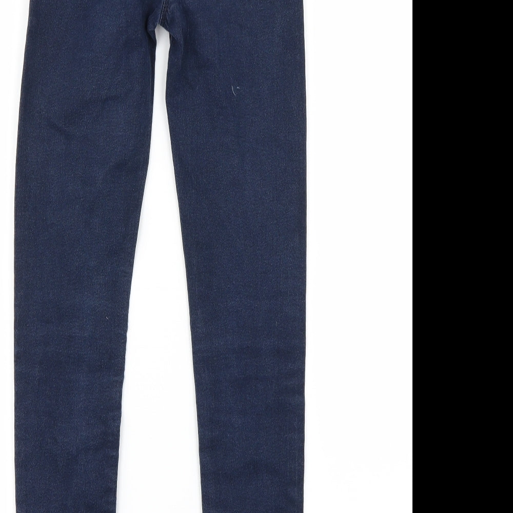 Preworn Girls Blue Skinny Jeans Size 12 Years