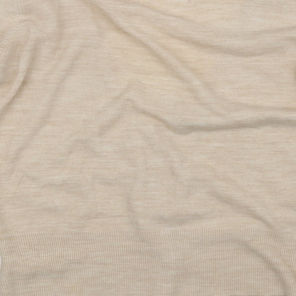 erive Womens Beige Cardigan Jumper Size 16