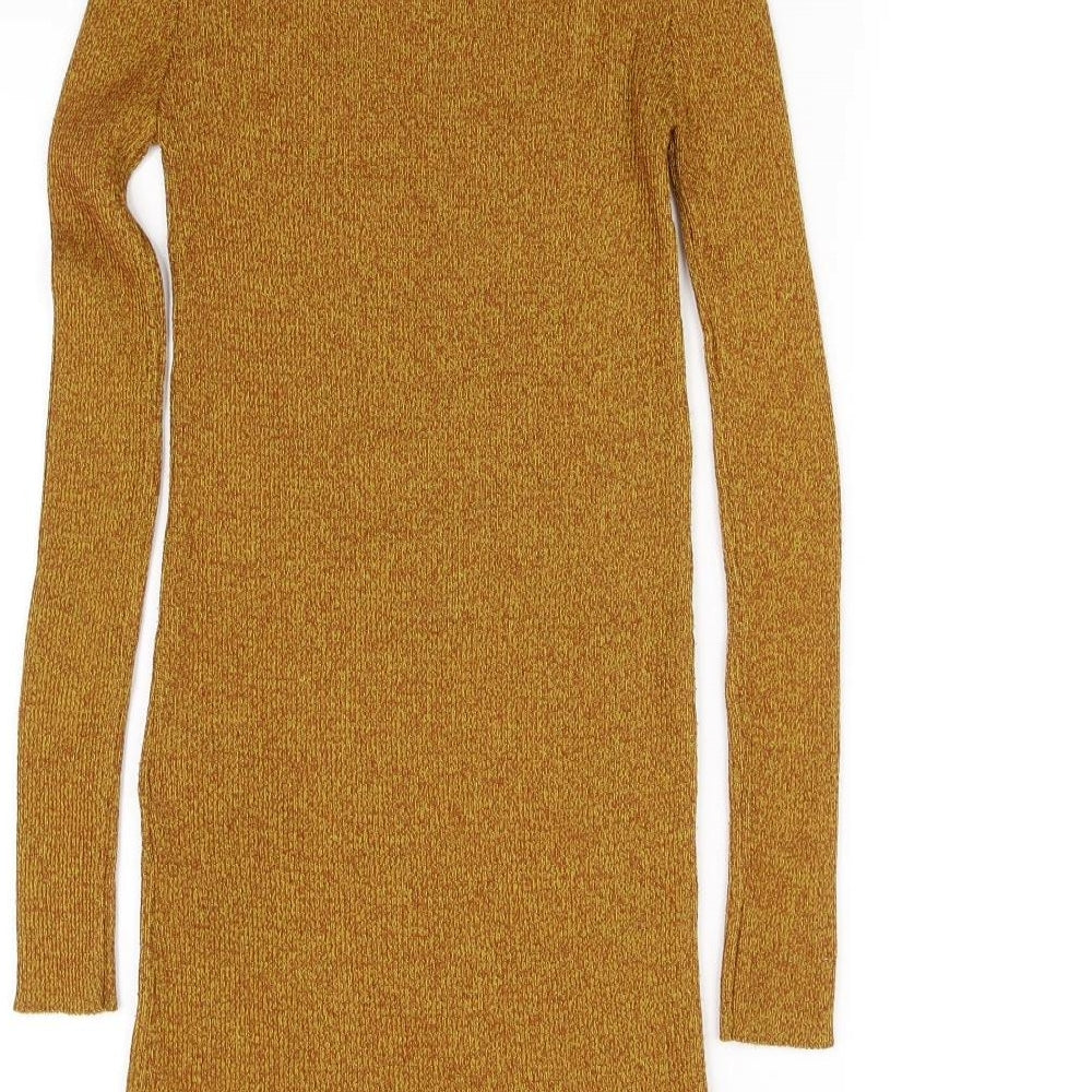 New Look Womens Gold Fit & Flare Size 36