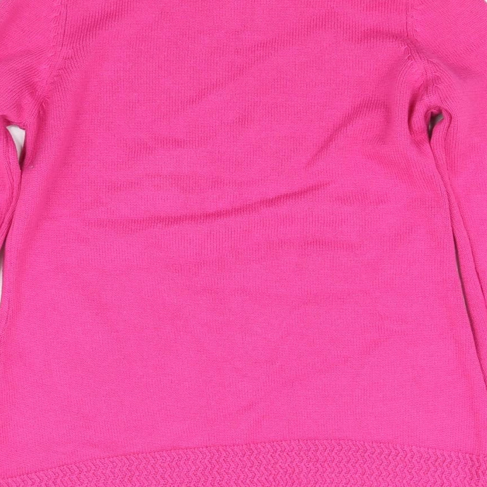 Love knitwear Womens Pink Pullover Sweatshirt Size 8