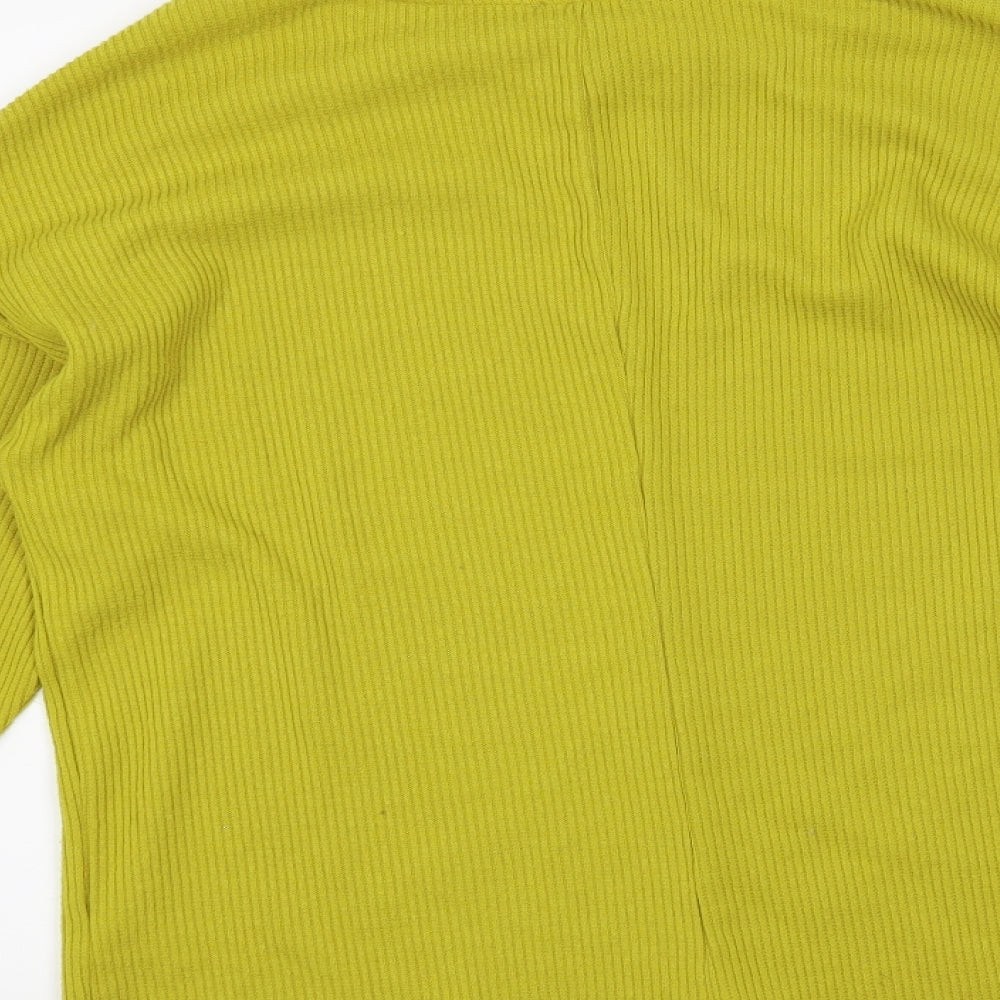 Papaya Womens Yellow Pullover Sweatshirt Size 12