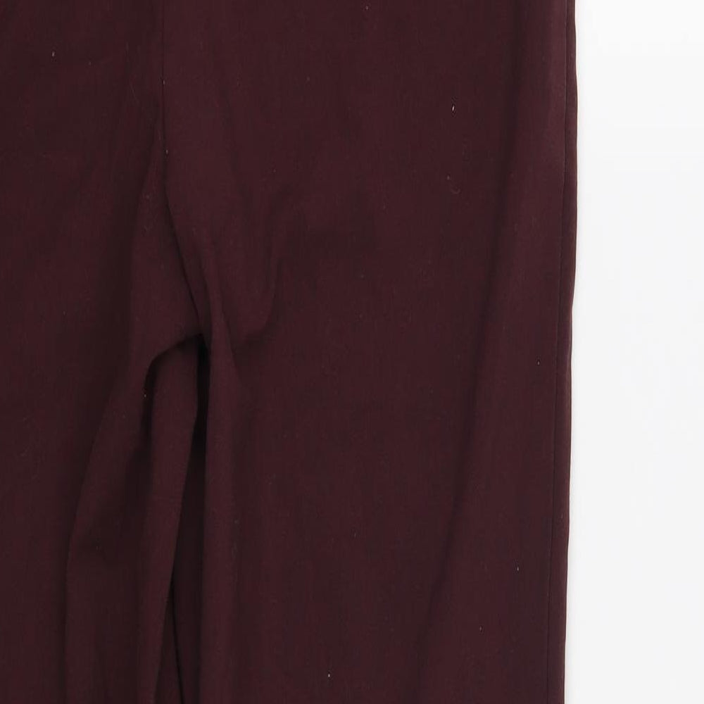 Marks and Spencer Womens Red Trousers Size 12 L30 in