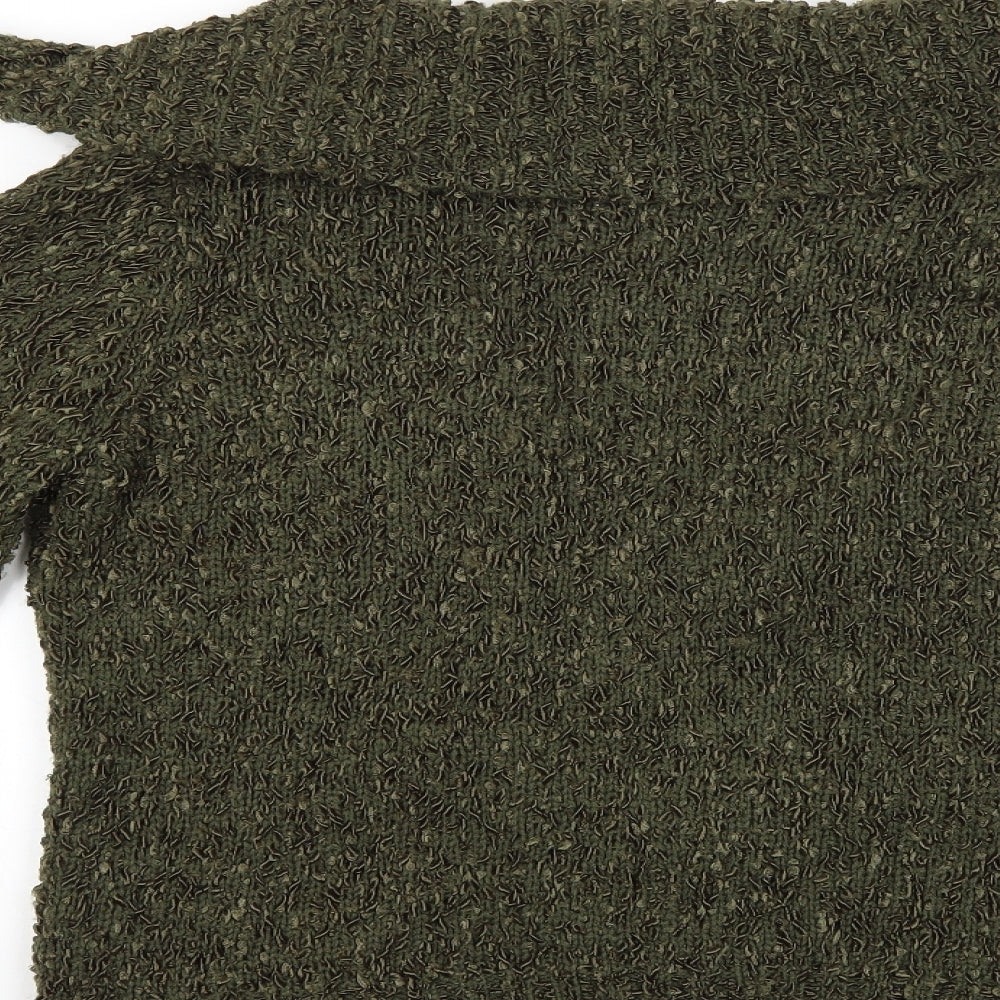 ALEXARA Womens Green Knit Cardigan Jumper Size L
