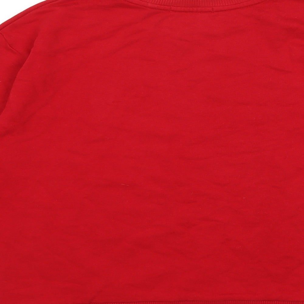 Stradivarius Womens Red Pullover Sweatshirt Size S