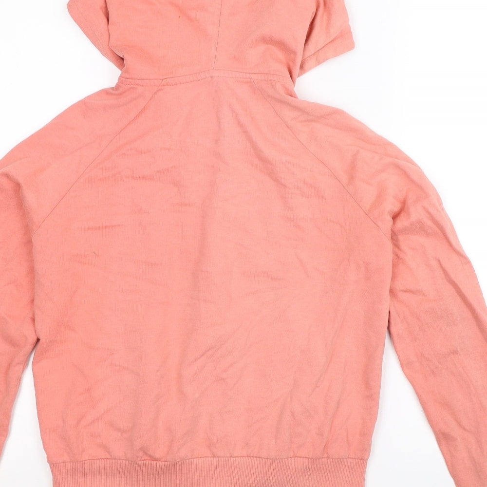 One & Unik Womens Pink Full Zip Hoodie Size S