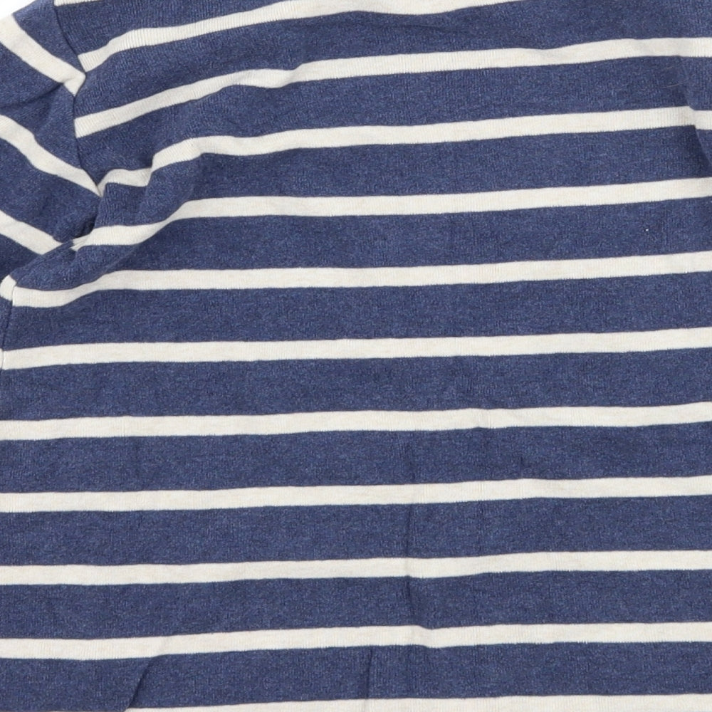 NEXT Girls Blue Striped Pullover Jumper Size 5 Years - star