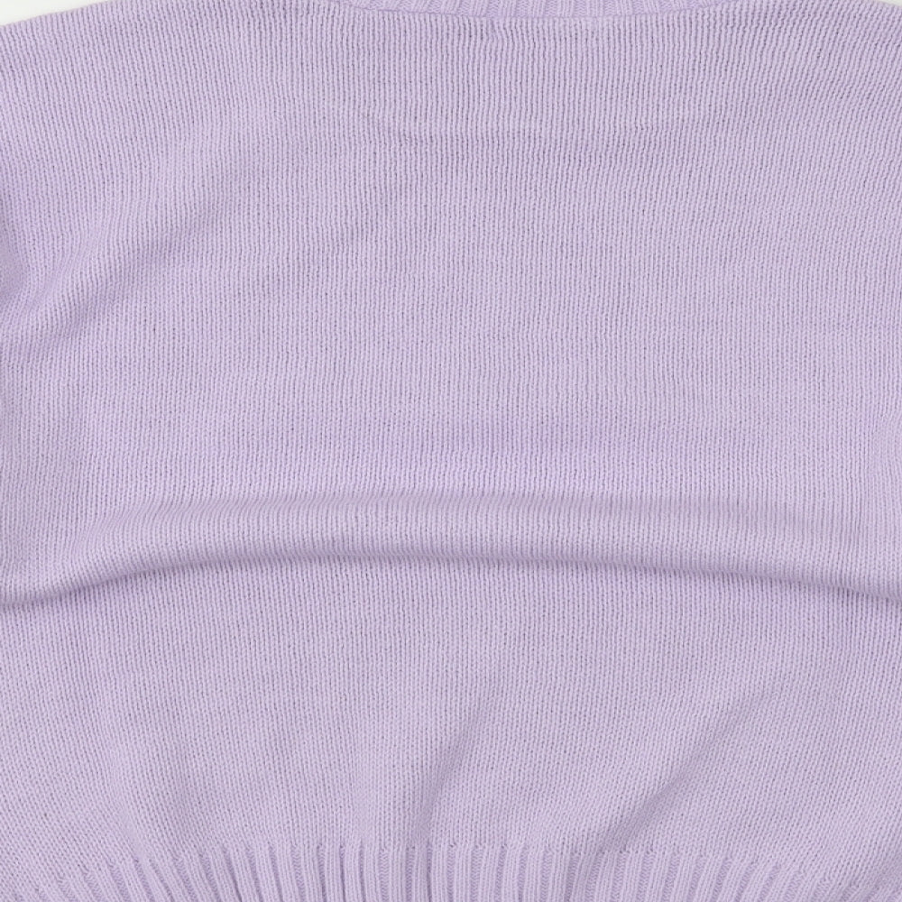 Nasty Gal Womens Purple Pullover Jumper Size M